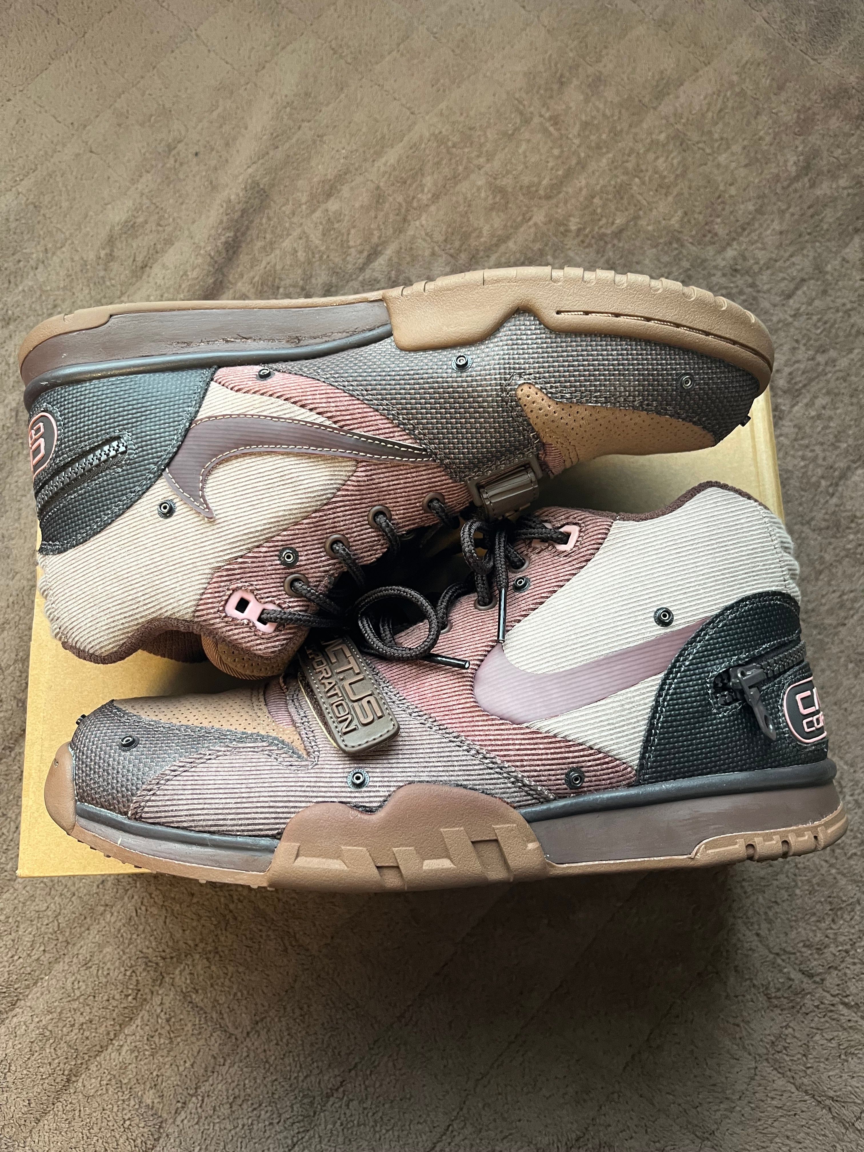Travis Scott x Nike Air Trainer 1 SP "Archaeo Brown and Rust Pink"