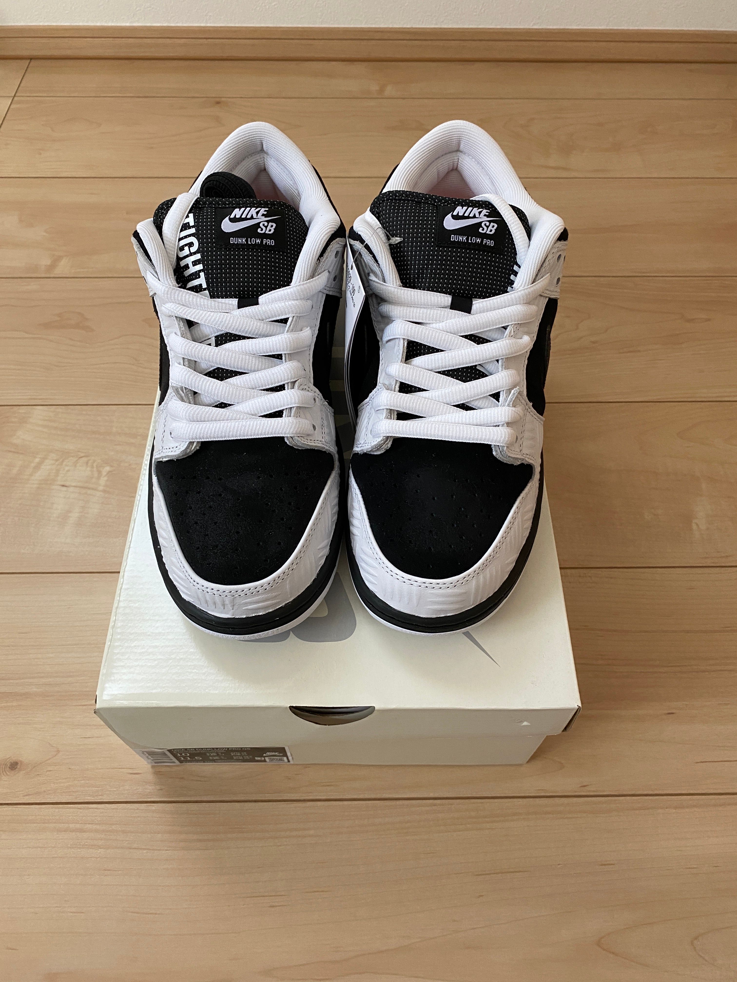 TIGHTBOOTH × Nike SB Dunk Low Pro QS "Black and White"