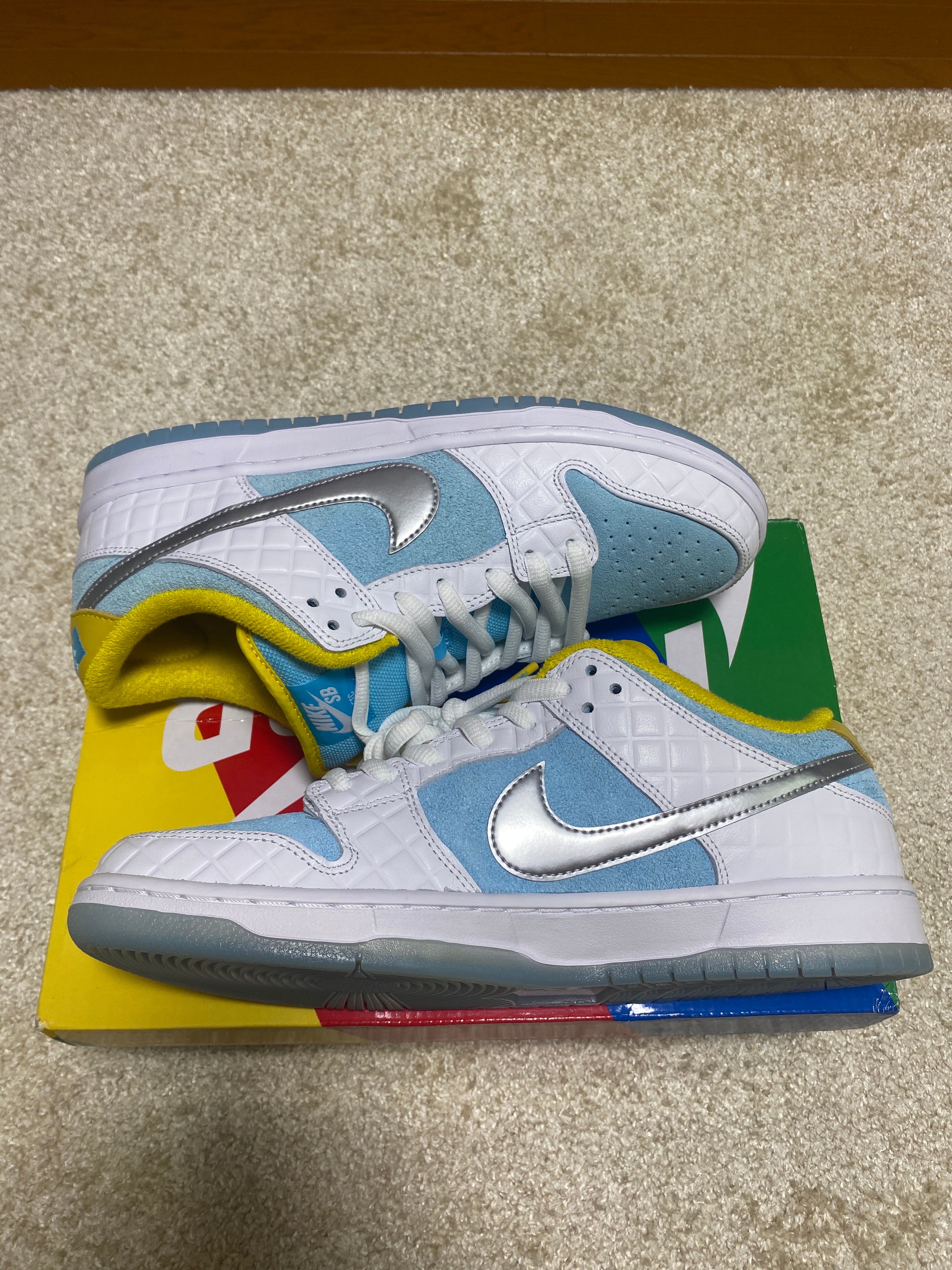 FTC × Nike SB Dunk Low "White/Blue"