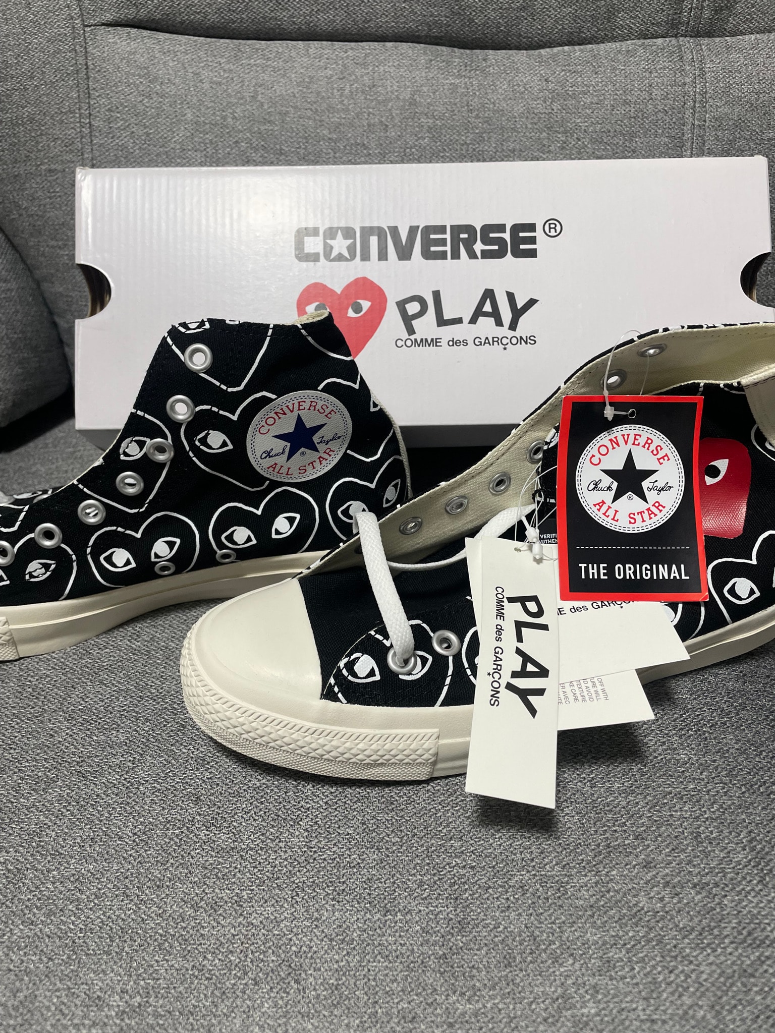 PLAY COMME des GARCONS × Converse Chuck Taylor Hi "Black"
