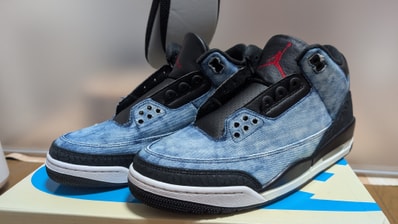 Levi’s × Nike Air Jordan 3 Retro SP "Indigo and Gym Red" (LEVI'S Tab)
