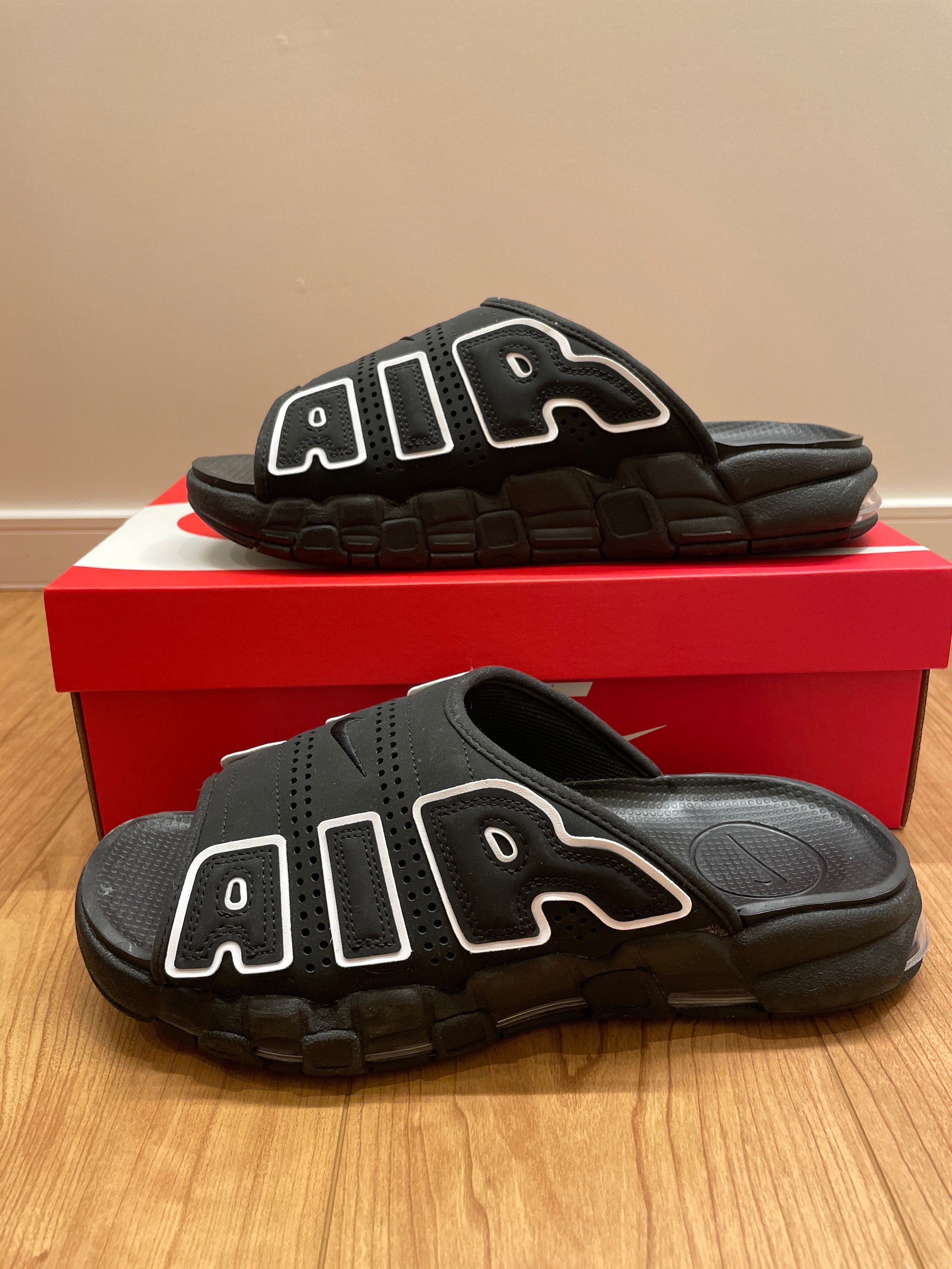 Nike Air More Uptempo Slide "Black" (DV2132-001/DV2137-001)