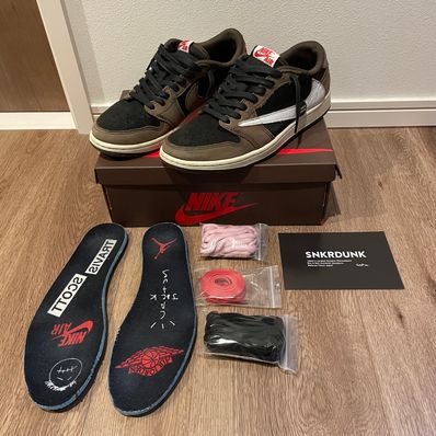 Travis Scott × Nike Air Jordan 1 Low OG SP-T "Black/Dark Mocha"