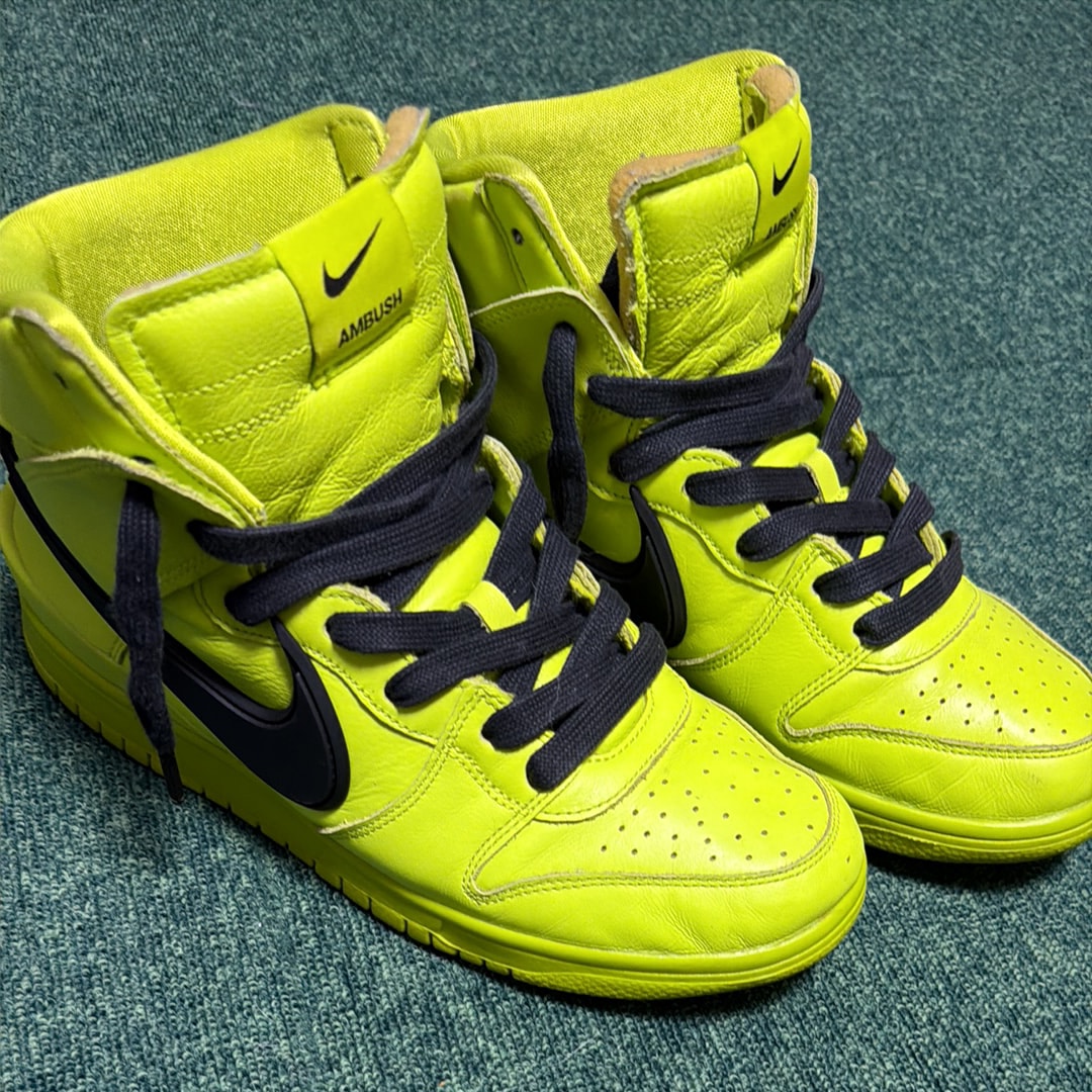 Ambush × Nike Dunk High "Flash Lime"