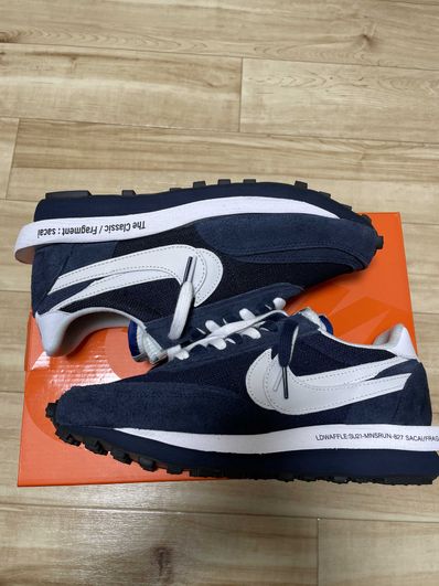 Fragment × sacai × Nike LD Waffle "Blackended Blue"