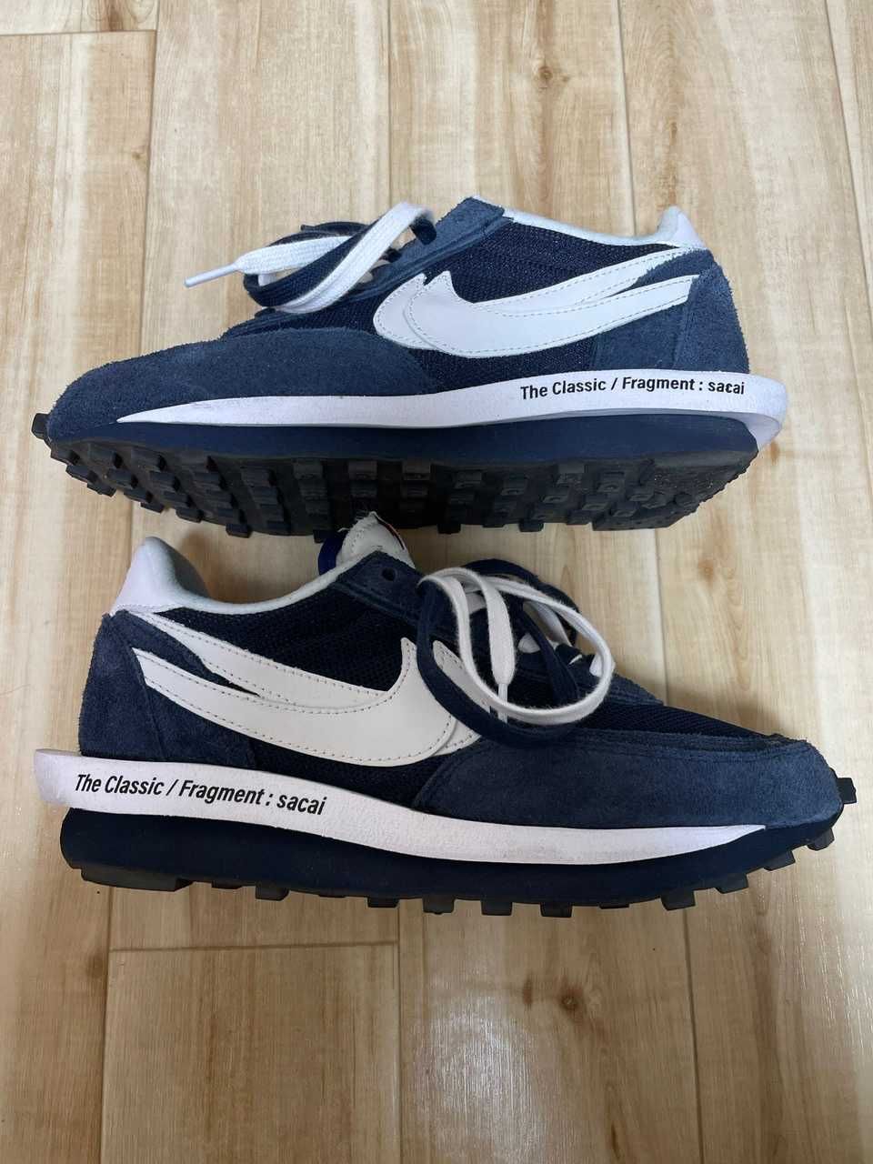 Fragment × sacai × Nike LD Waffle "Blackended Blue"