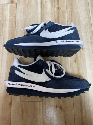 Fragment × sacai × Nike LD Waffle "Blackended Blue"