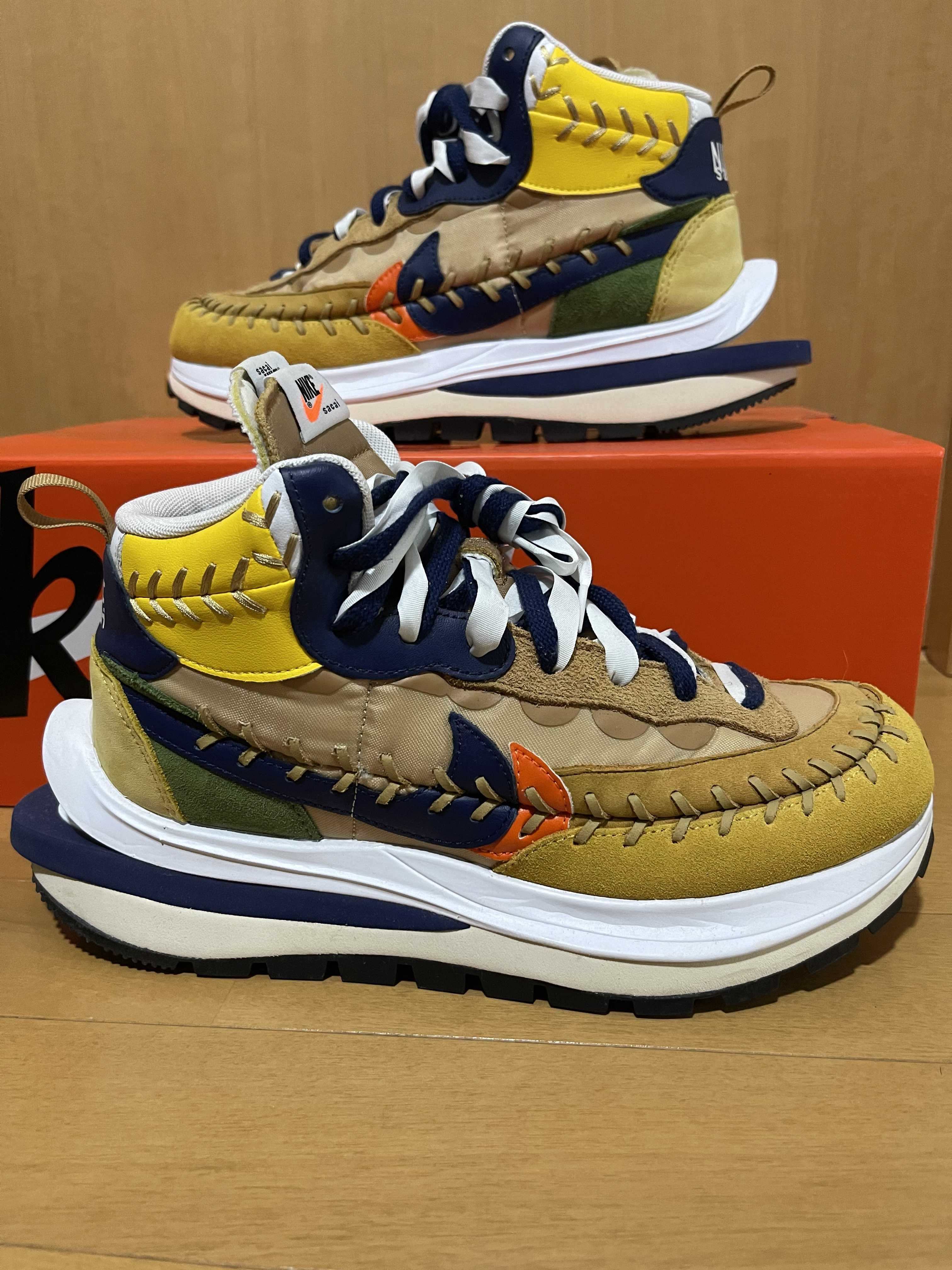 Jean-Paul Gaultier × sacai × Nike VaporWaffle "Sesame/Multi Color"