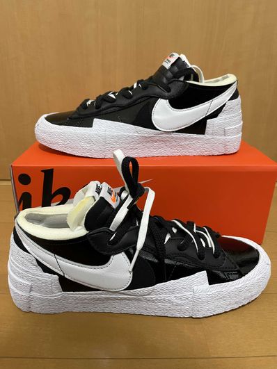 sacai × Nike Blazer Low "Black Patent Leather"