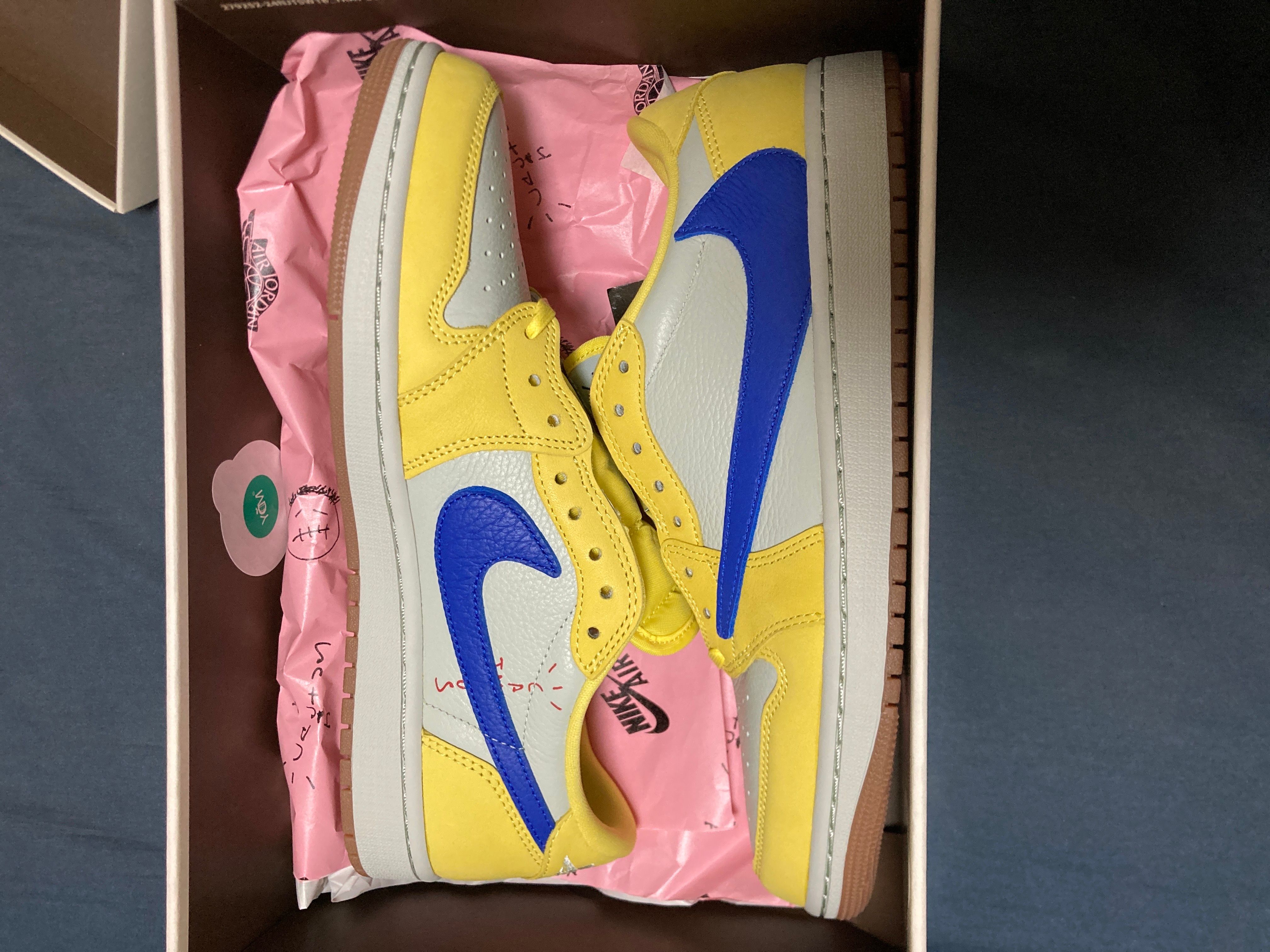 Travis Scott × Nike Women's Air Jordan 1 Retro Low OG "Canary"