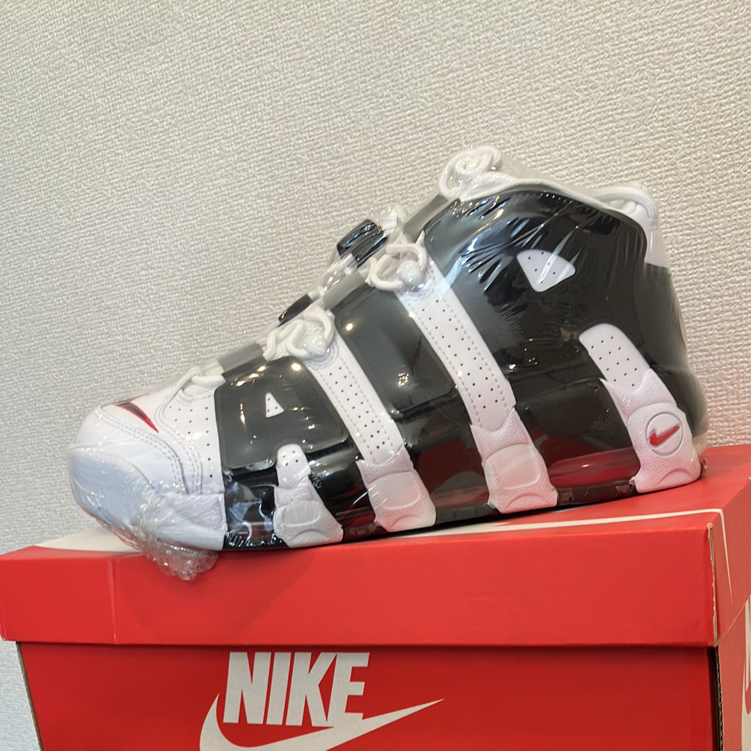 Nike Air More up Tempo "White/Black/University Red"(~2018)