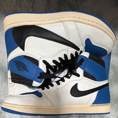 Travis Scott × fragment design × Nike Air Jordan 1 Retro High OG SP "Military Blue"