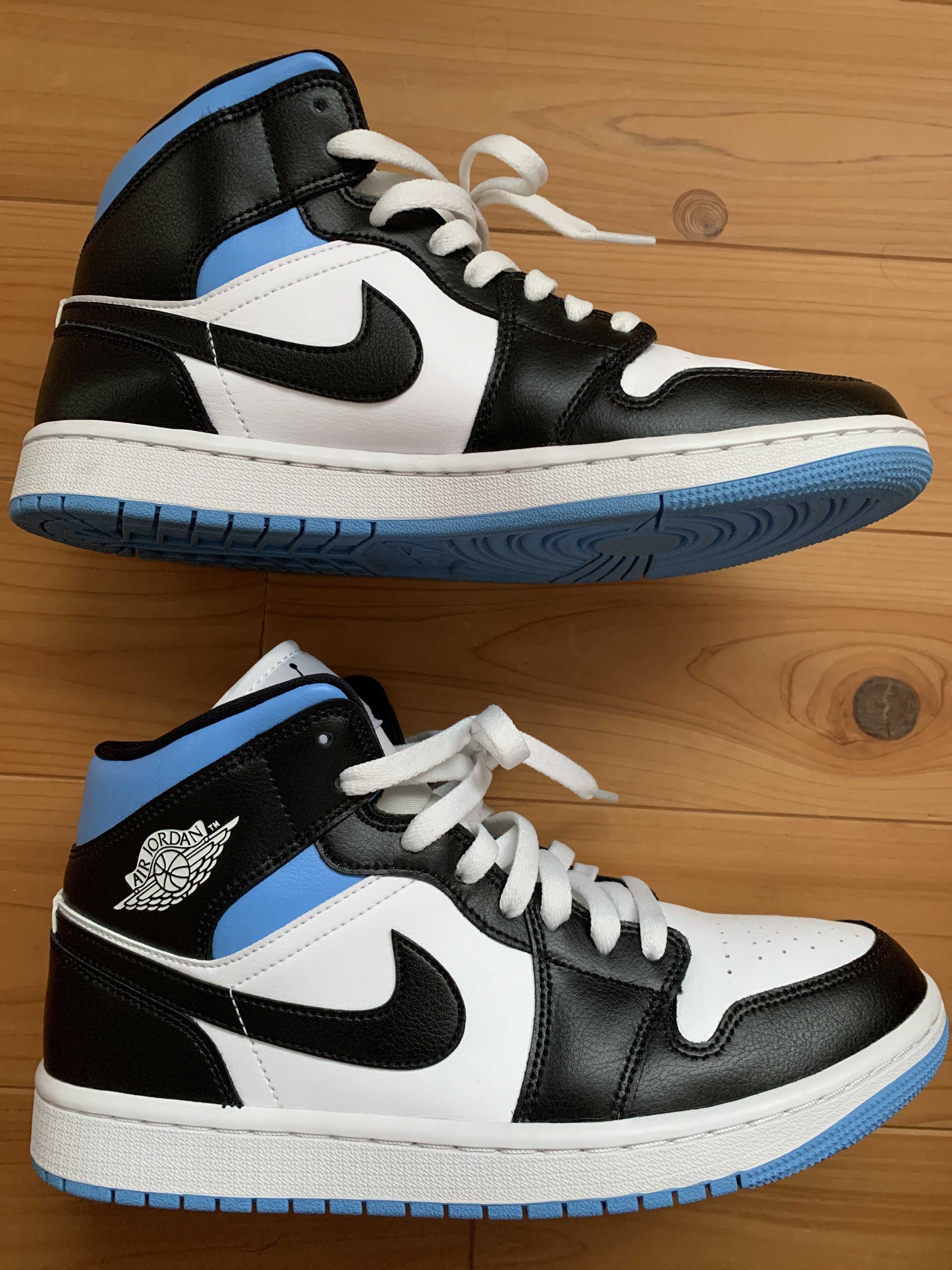 Nike Women's Air Jordan 1 Mid "Black/University Blue"