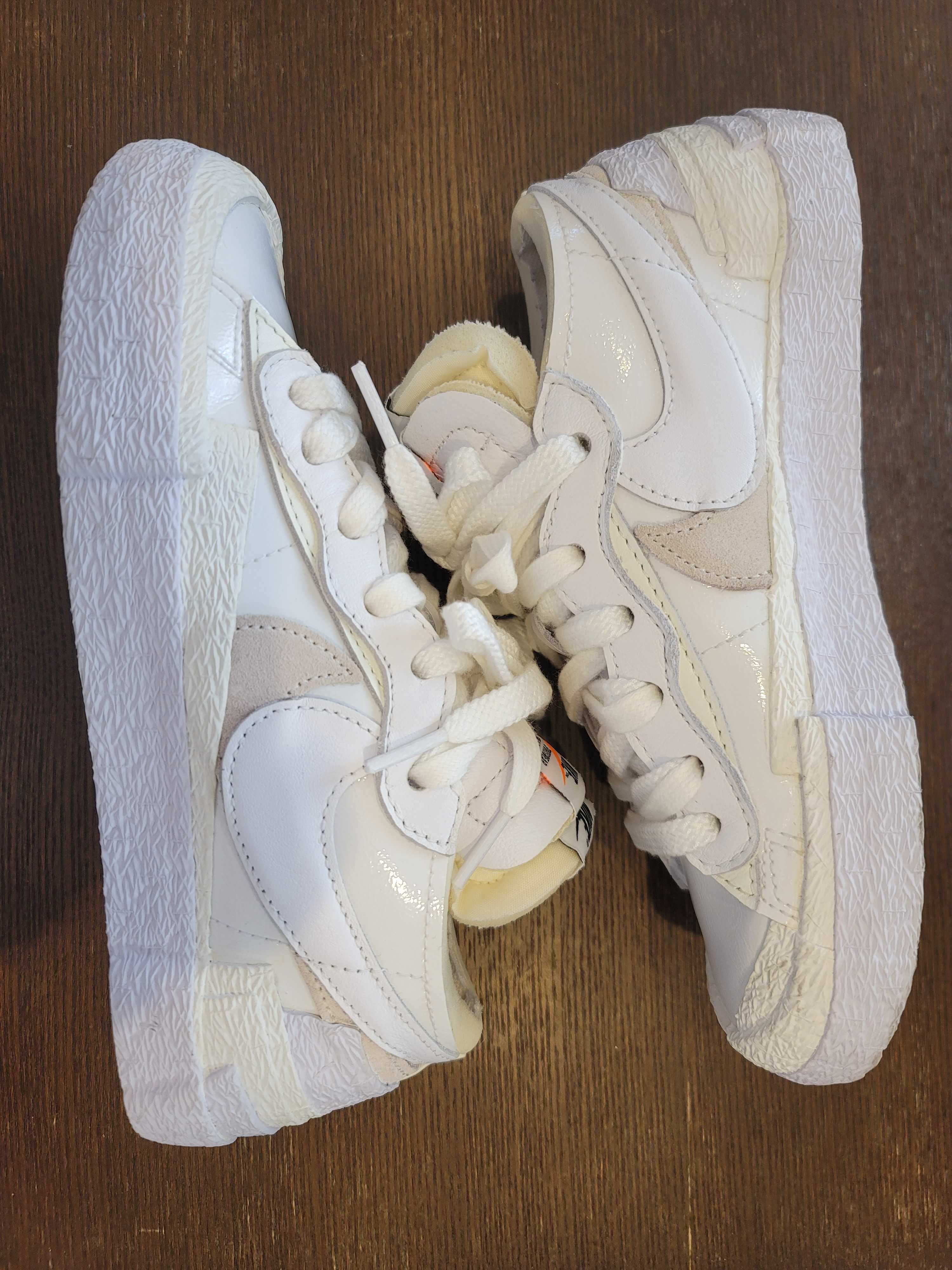 sacai × Nike Blazer Low "White Patent Leather"