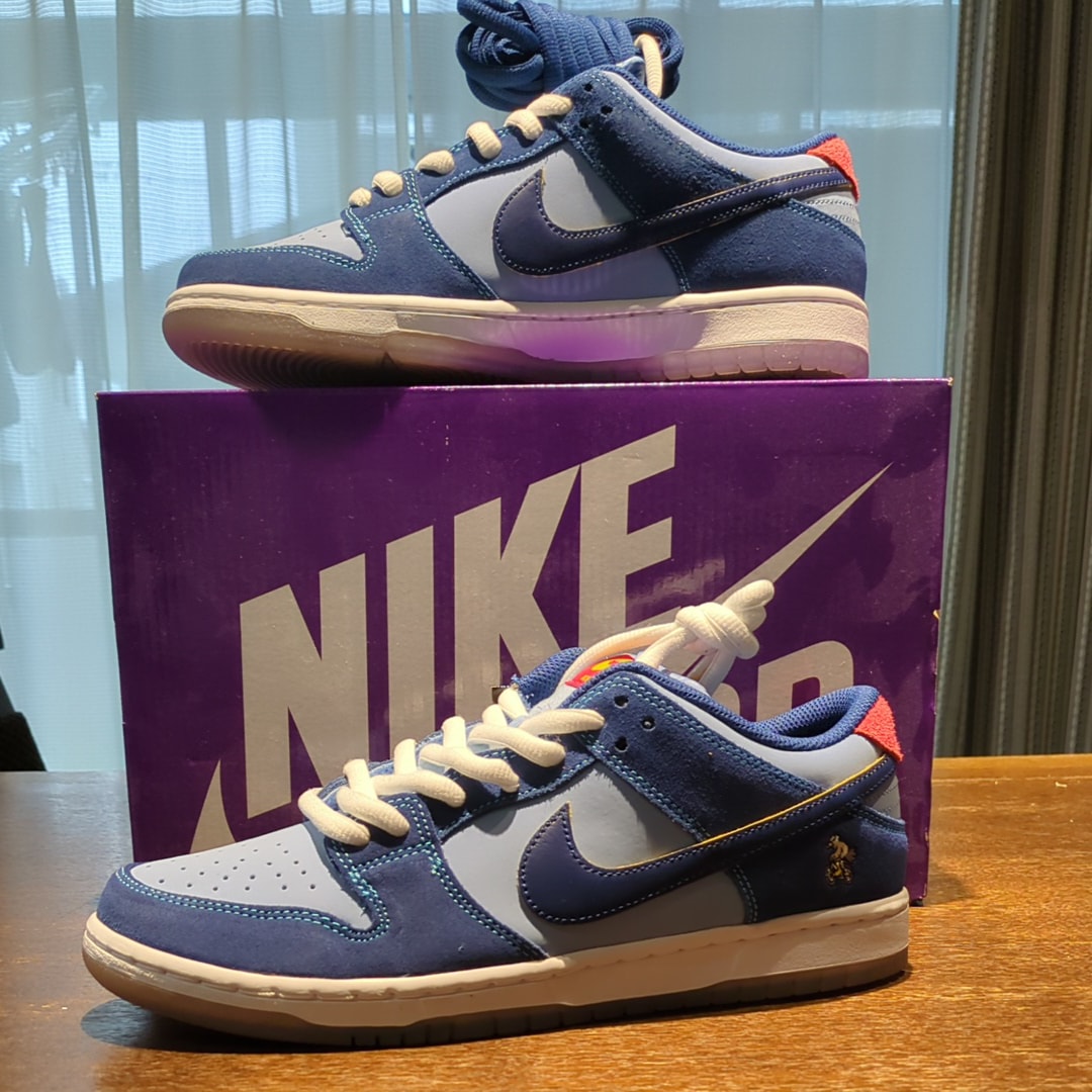 Why So Sad? × Nike SB Dunk Low "Coastal Blue/Speed Yellow-University Red"