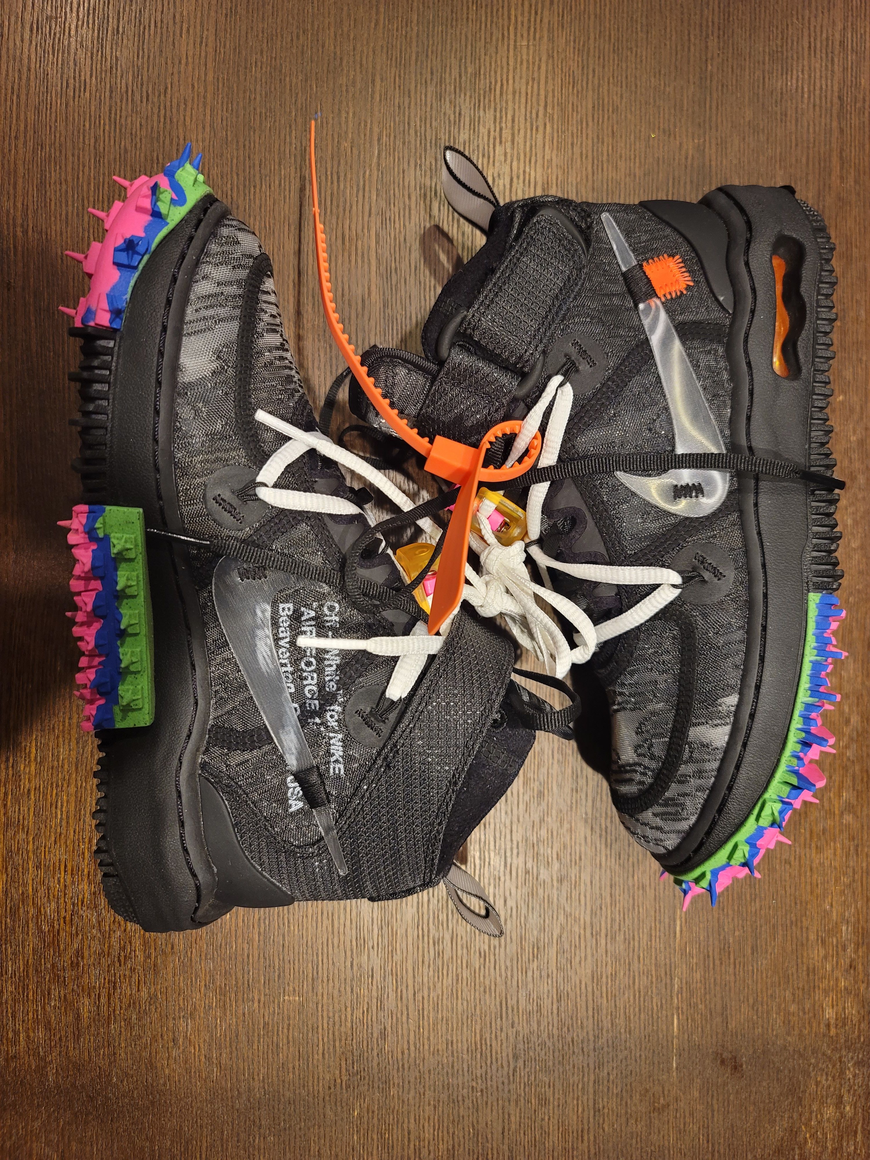 Off-White × Nike Air Force 1 Mid "Black"