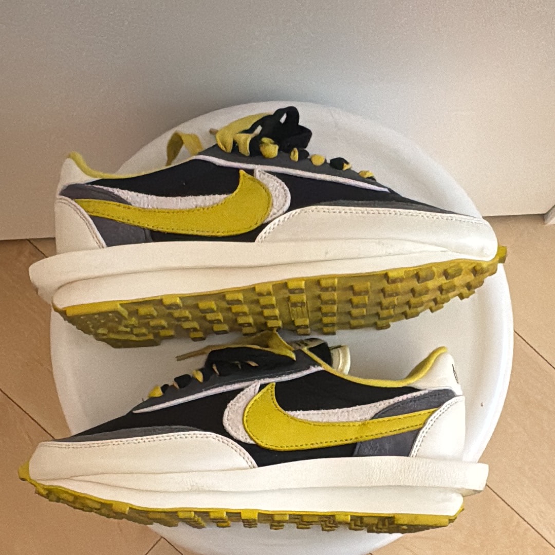 UNDERCOVER × sacai × Nike LD Waffle "Black/Sail-Dark Grey-Bright Citron"