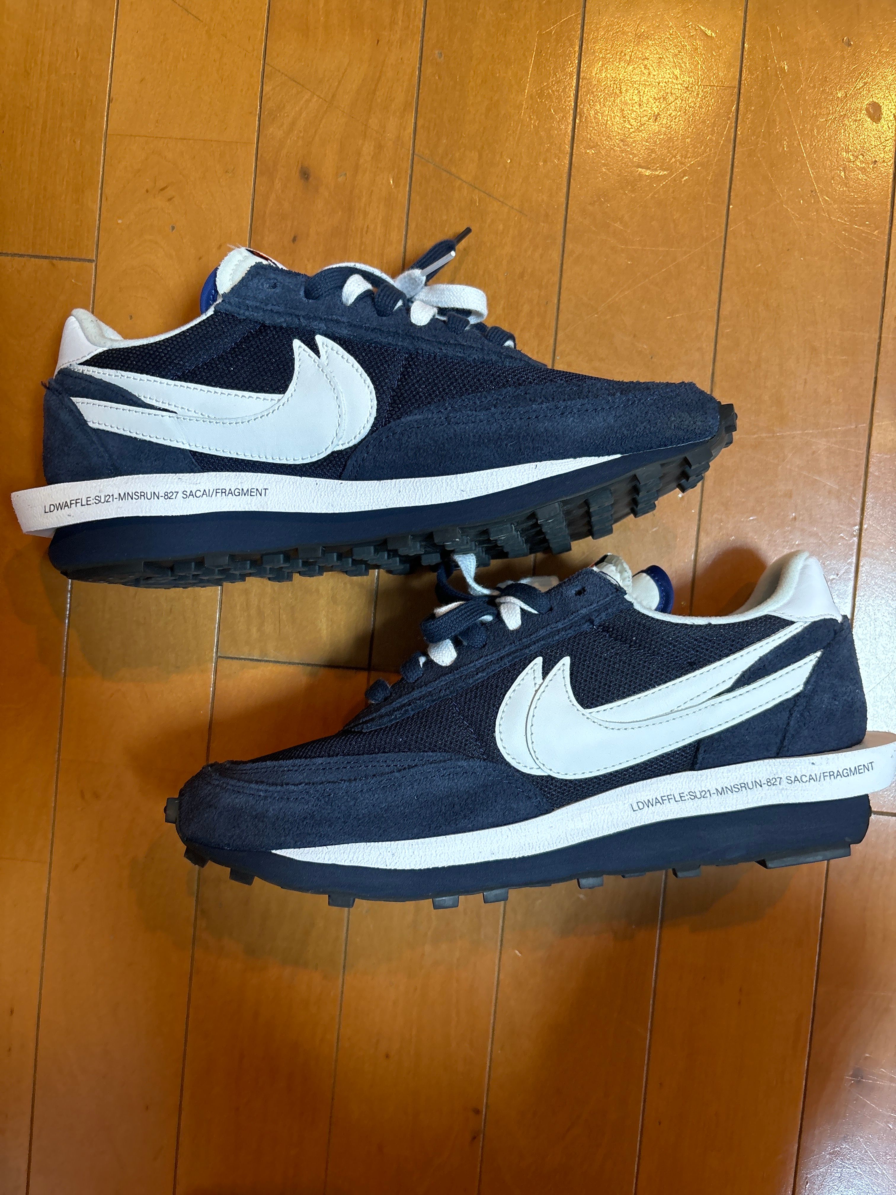 Fragment × sacai × Nike LD Waffle "Blackended Blue"