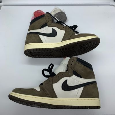 Travis Scott × Nike Air Jordan 1 Retro High OG TS SP "Sail/Dark Mocha"