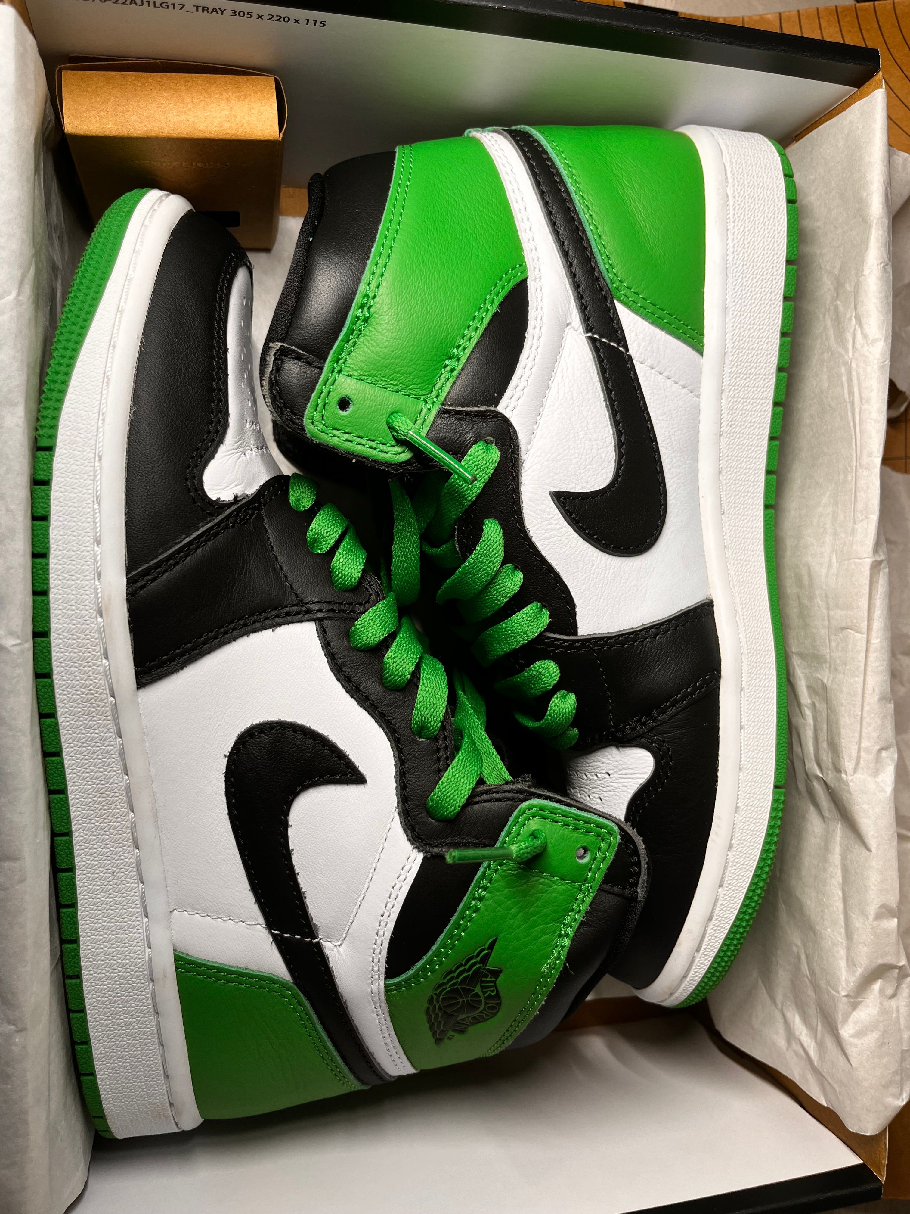 Nike Air Jordan 1 Retro High OG "Celtics/Black and Lucky Green" (2023)
