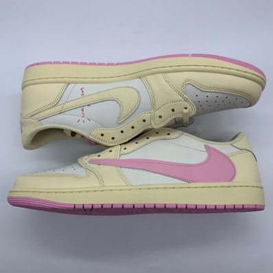 Travis Scott × Nike Air Jordan 1 Retro Low OG "Muslin/Shy Pink"