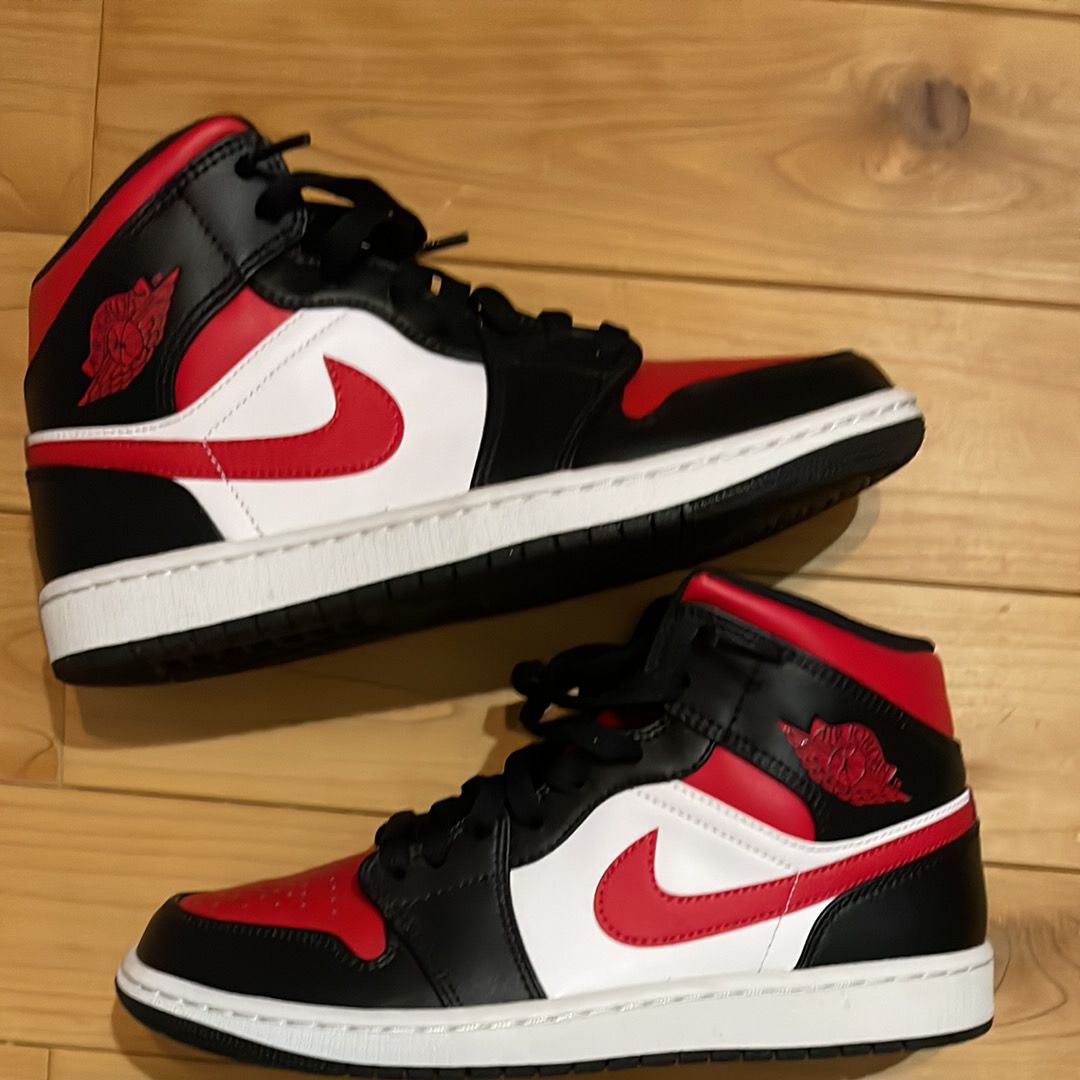 Nike Air Jordan 1 Mid "Black/Gym Red/White"