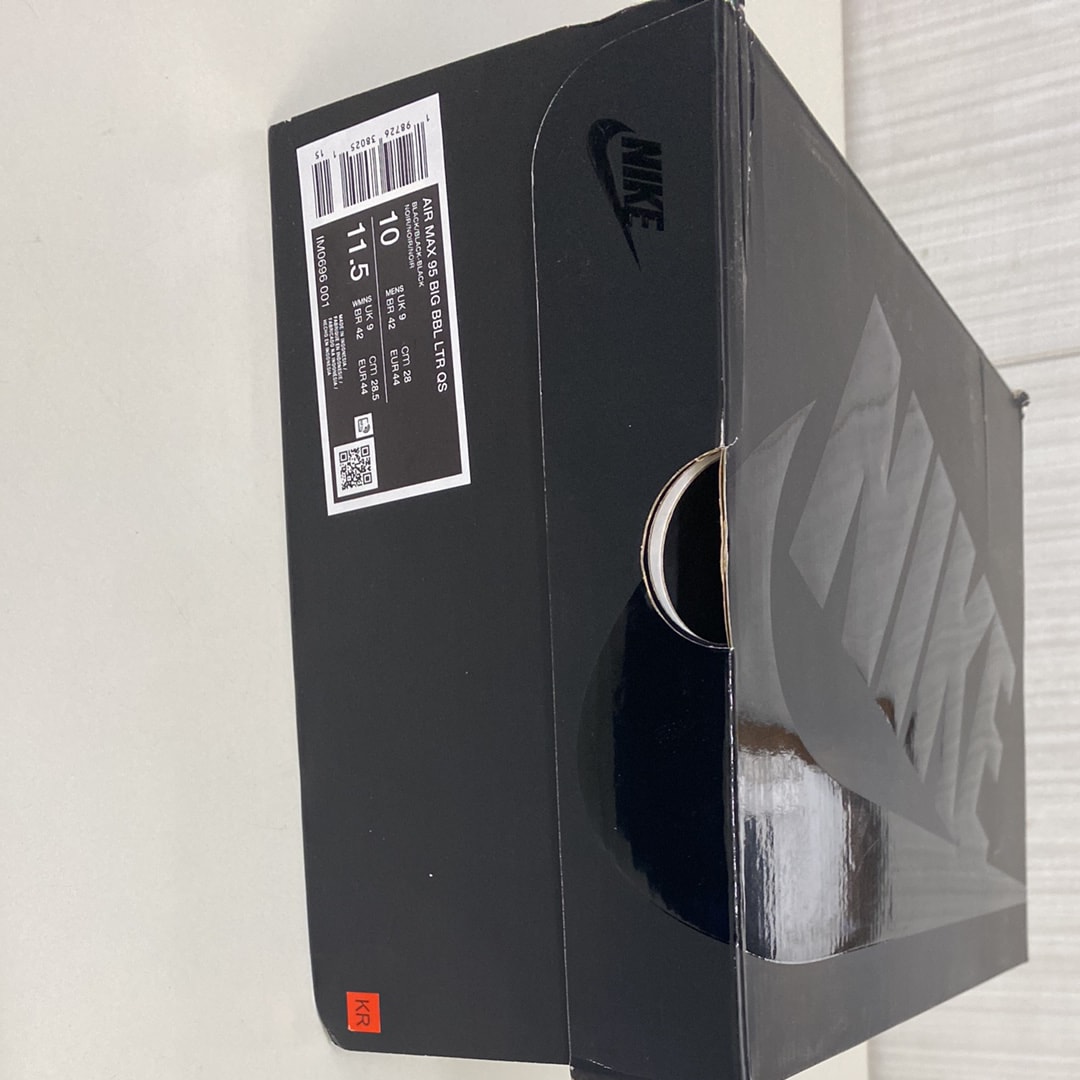 Nike Air Max 95 Big Bubble Leather "Triple Black"