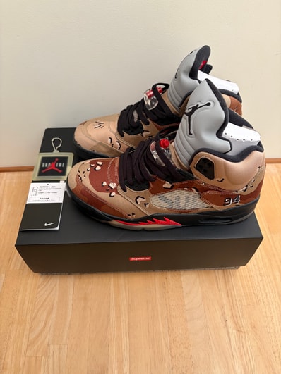 Supreme × Nike Air Jordan 5 Retro "Desert Camo"