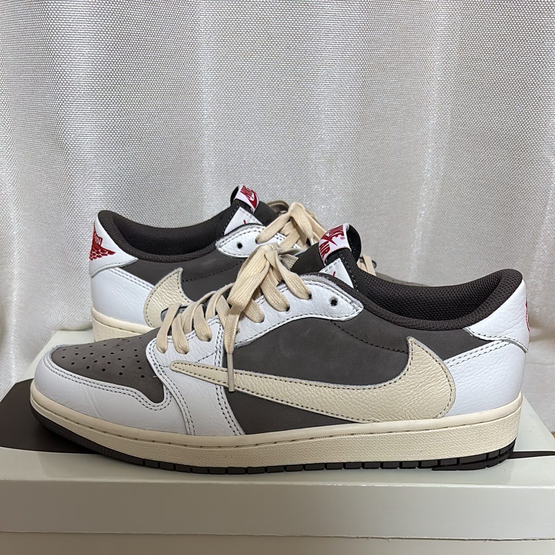 Travis Scott × Nike Air Jordan 1 Low OG SP "Reverse Mocha/Sail and Ridgerock"