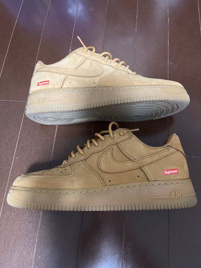 Supreme × Nike Air Force 1 Low "Flax/Wheat"