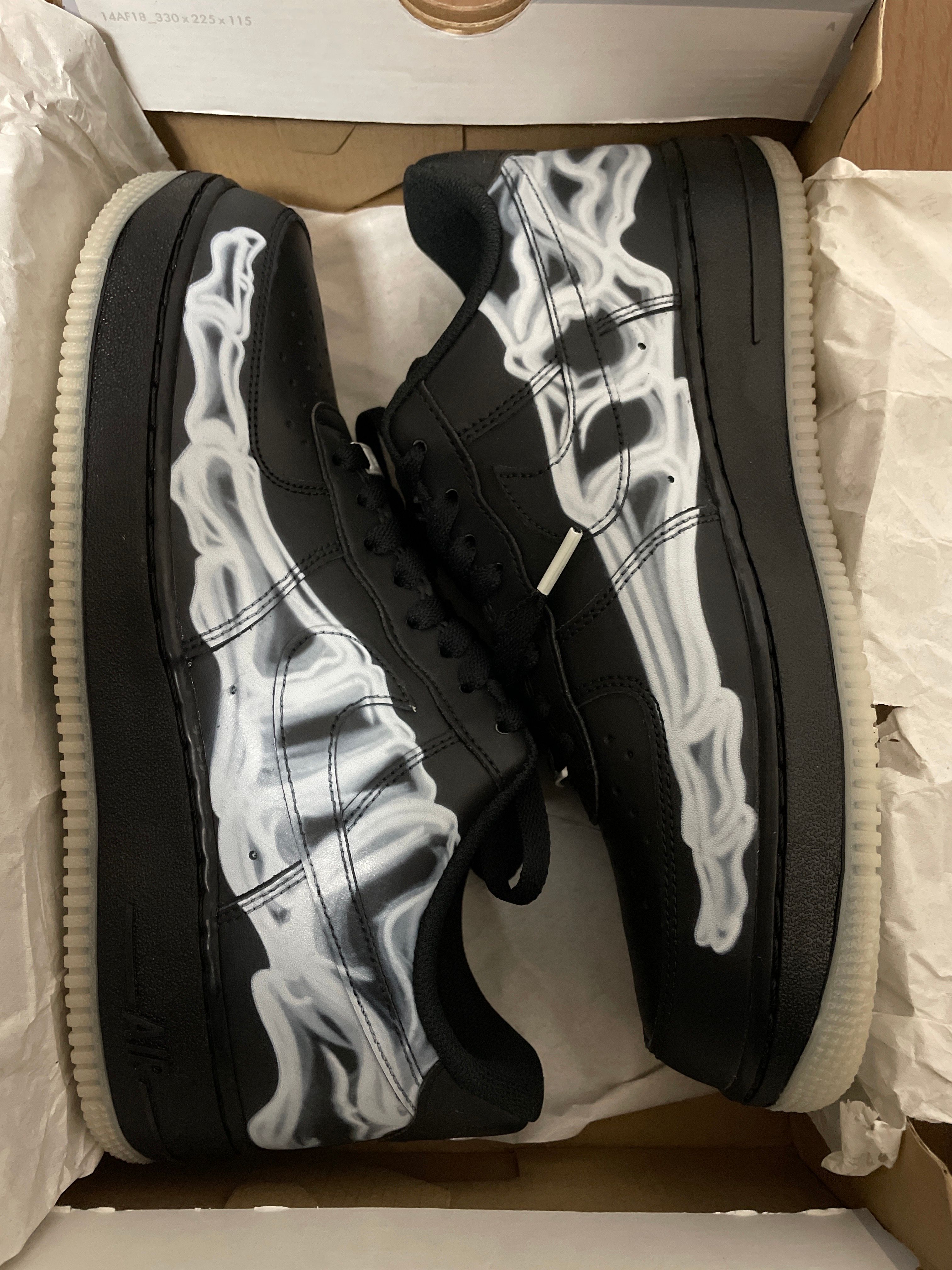 Nike Air Force 1 Low "Black Skeleton"