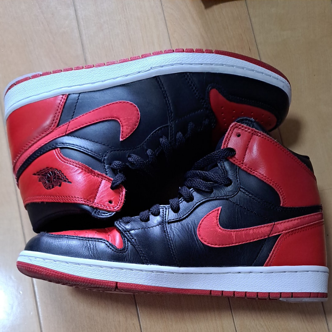 Nike Air Jordan 1 Retro High "Black Varsity Red/Bred"(2001)