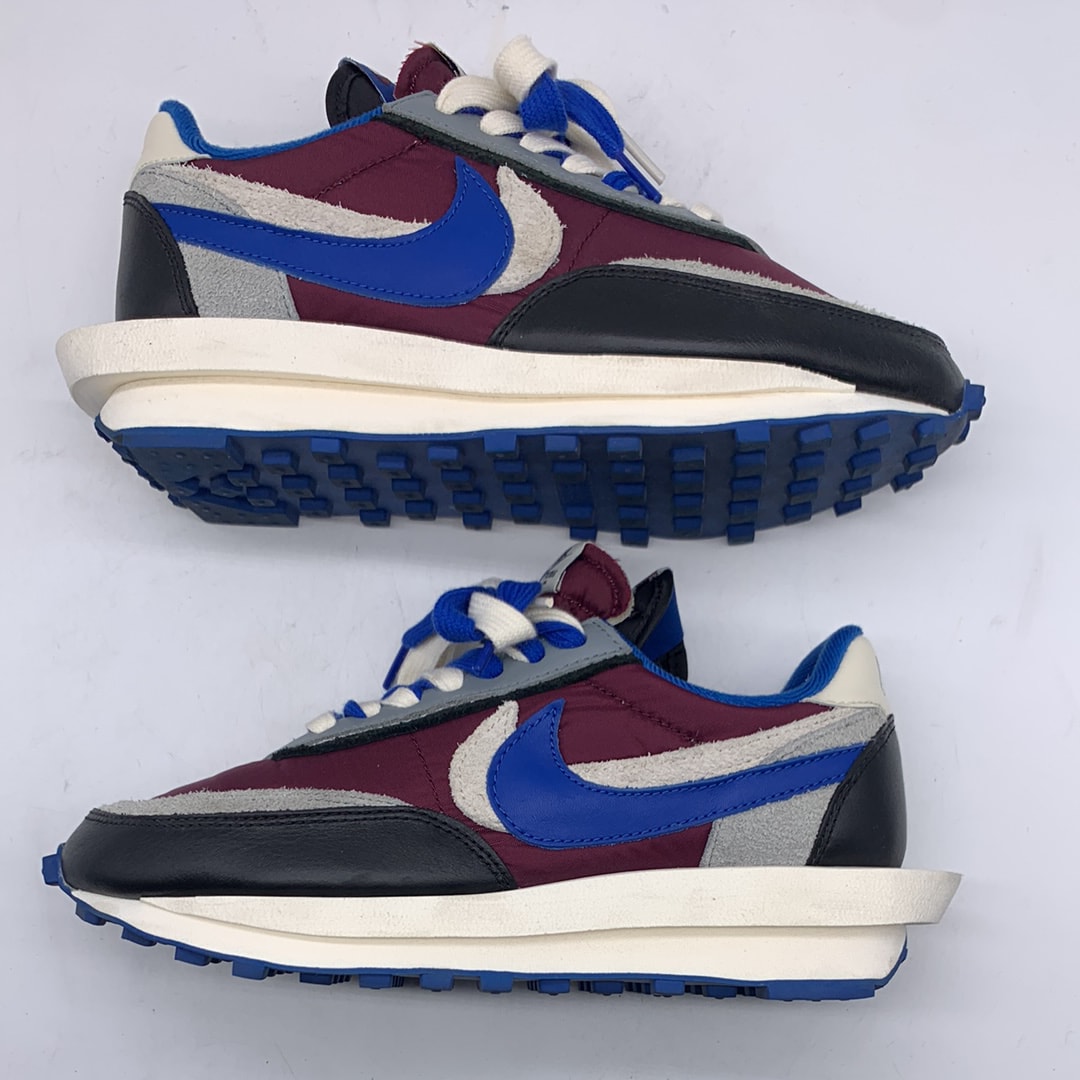 UNDERCOVER × sacai × Nike LD Waffle "Night Maroon/Pale Ivory-Ground Grey-Team Royal"