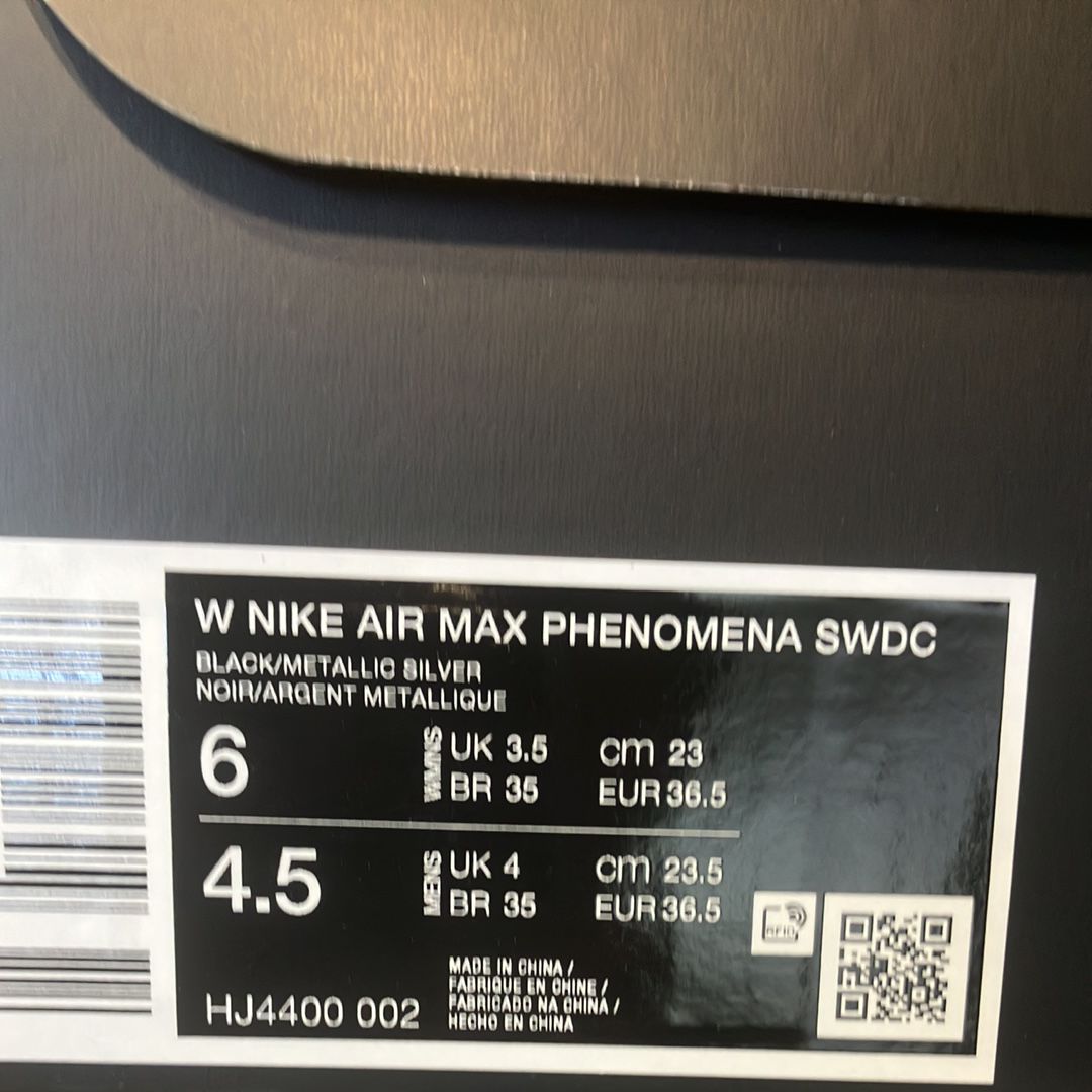 SWDC × Nike Women's Air Max Phenomena "Black/Metallic Silver"