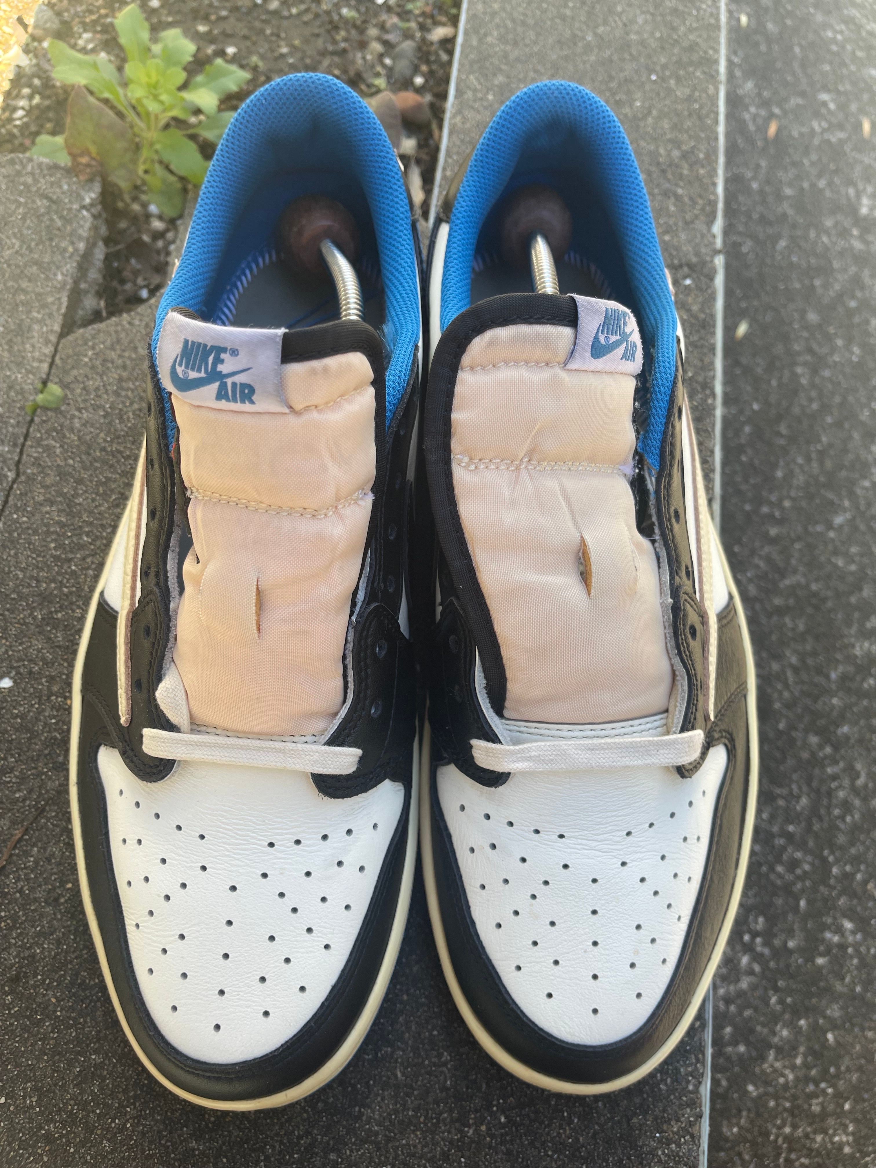 Travis Scott × fragment design × Nike Air Jordan 1 Low OG SP "Military Blue"