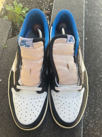 Travis Scott × fragment design × Nike Air Jordan 1 Low OG SP "Military Blue"