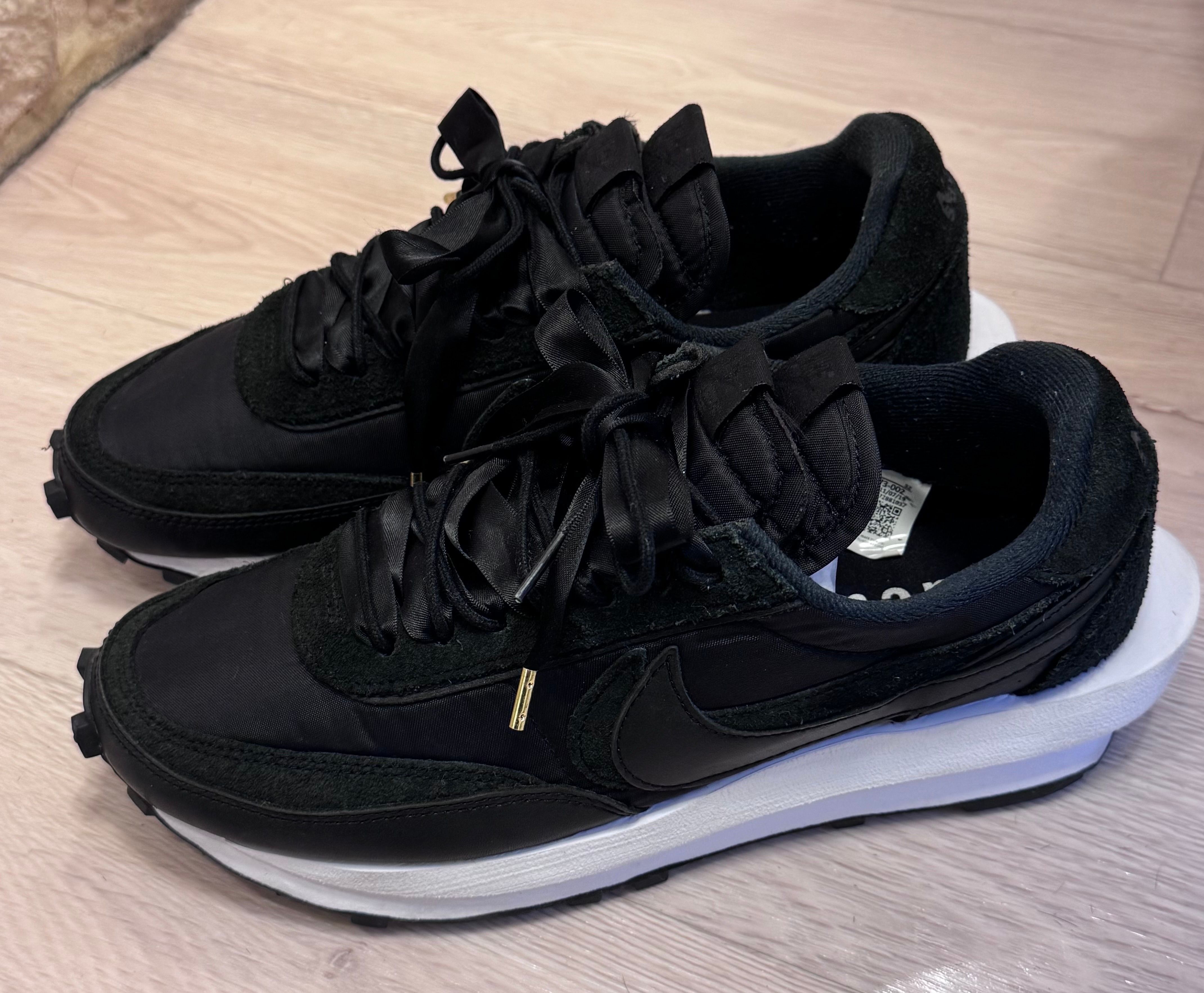 sacai × Nike LDV Waffle "Triple Black"