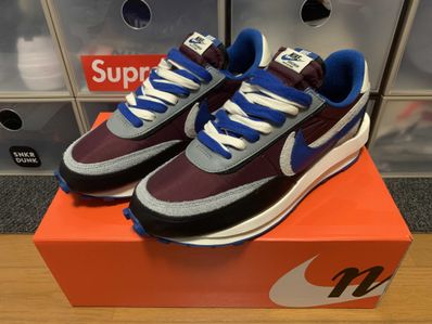 UNDERCOVER × sacai × Nike LD Waffle "Night Maroon/Pale Ivory-Ground Grey-Team Royal"