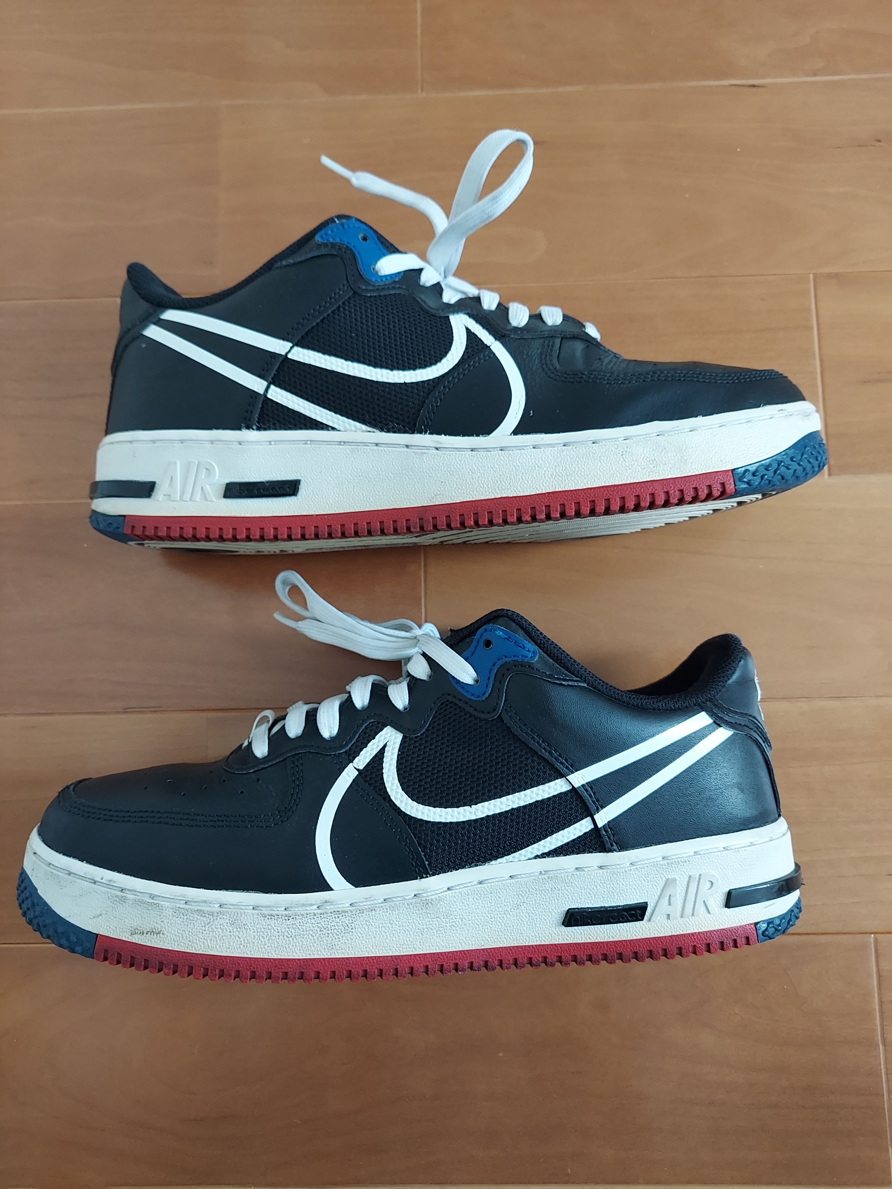 Nike Air Force 1 React Low "Black/Gym Red/Gym Blue"