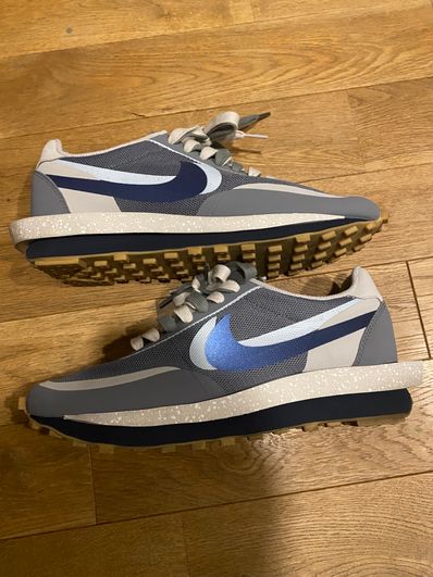 CLOT × Sacai × Nike LD Waffle "Grey Obsidian/Cool Grey"