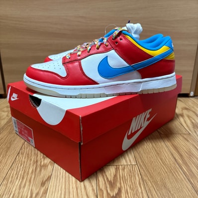FRUiTY PEBBLESTM × Nike Dunk Low QS "Habanero Red/Dark Sulfur/Laser Blue"