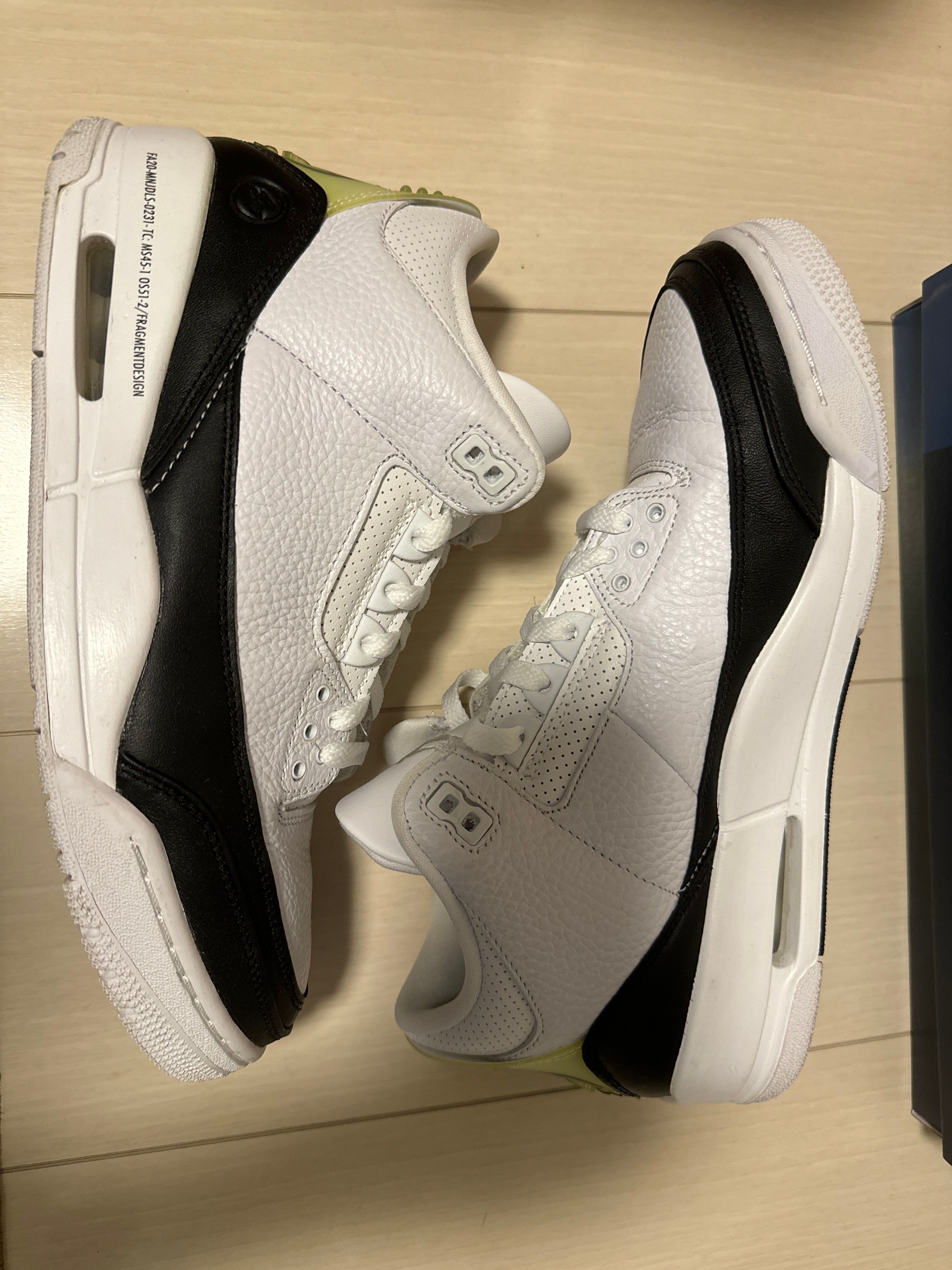 Fragment × Nike Air Jordan 3 "White/Black"