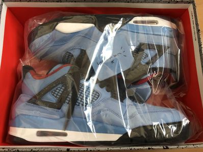 Travis Scott × Nike Air Jordan 4 Retro Cactus Jack "University Blue"