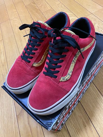 Vans Old Skool Snake "Red/Gold"