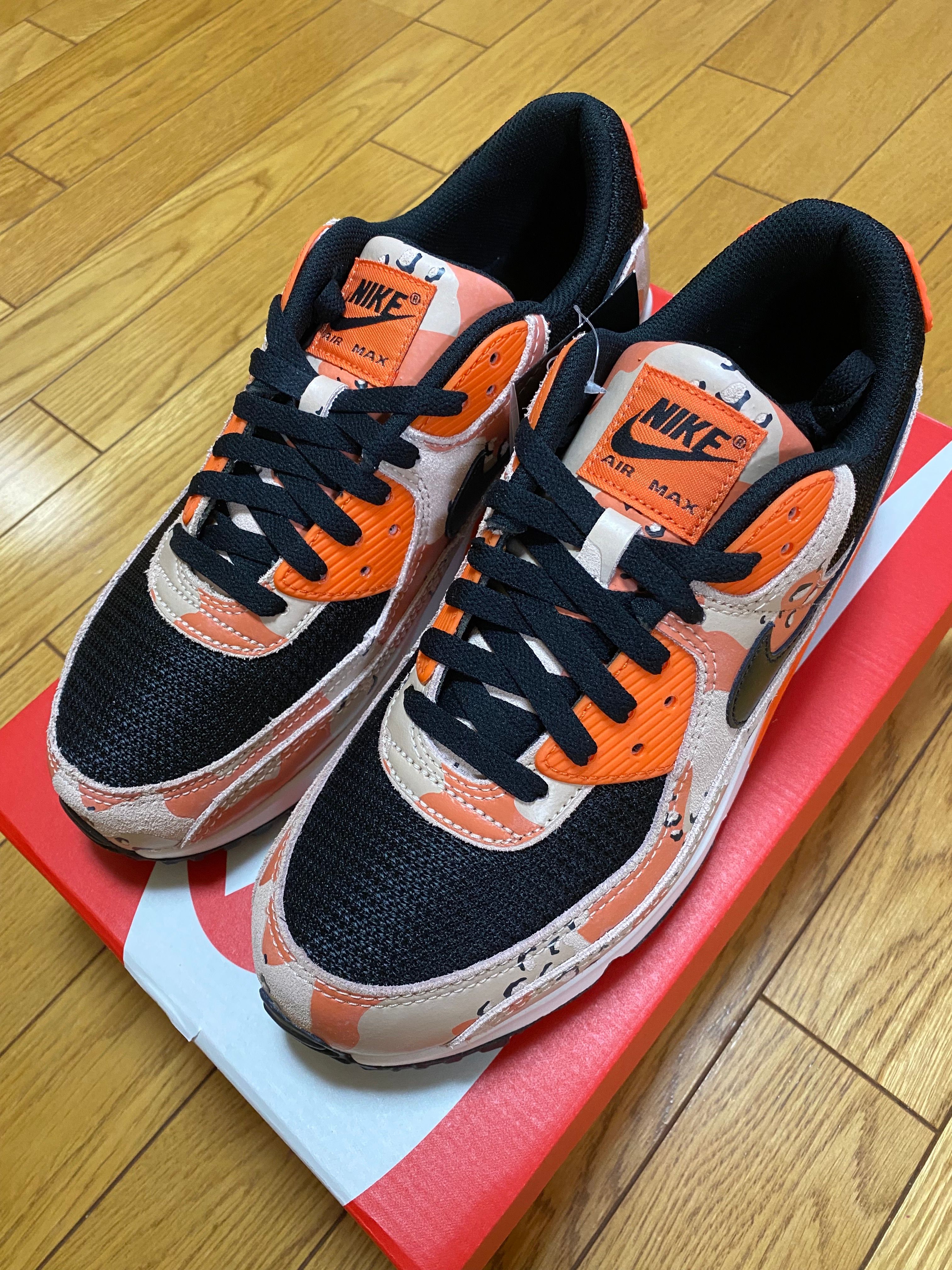 Nike Air Max 90 PRM "Camo/Bio Beige/Safety Orange"