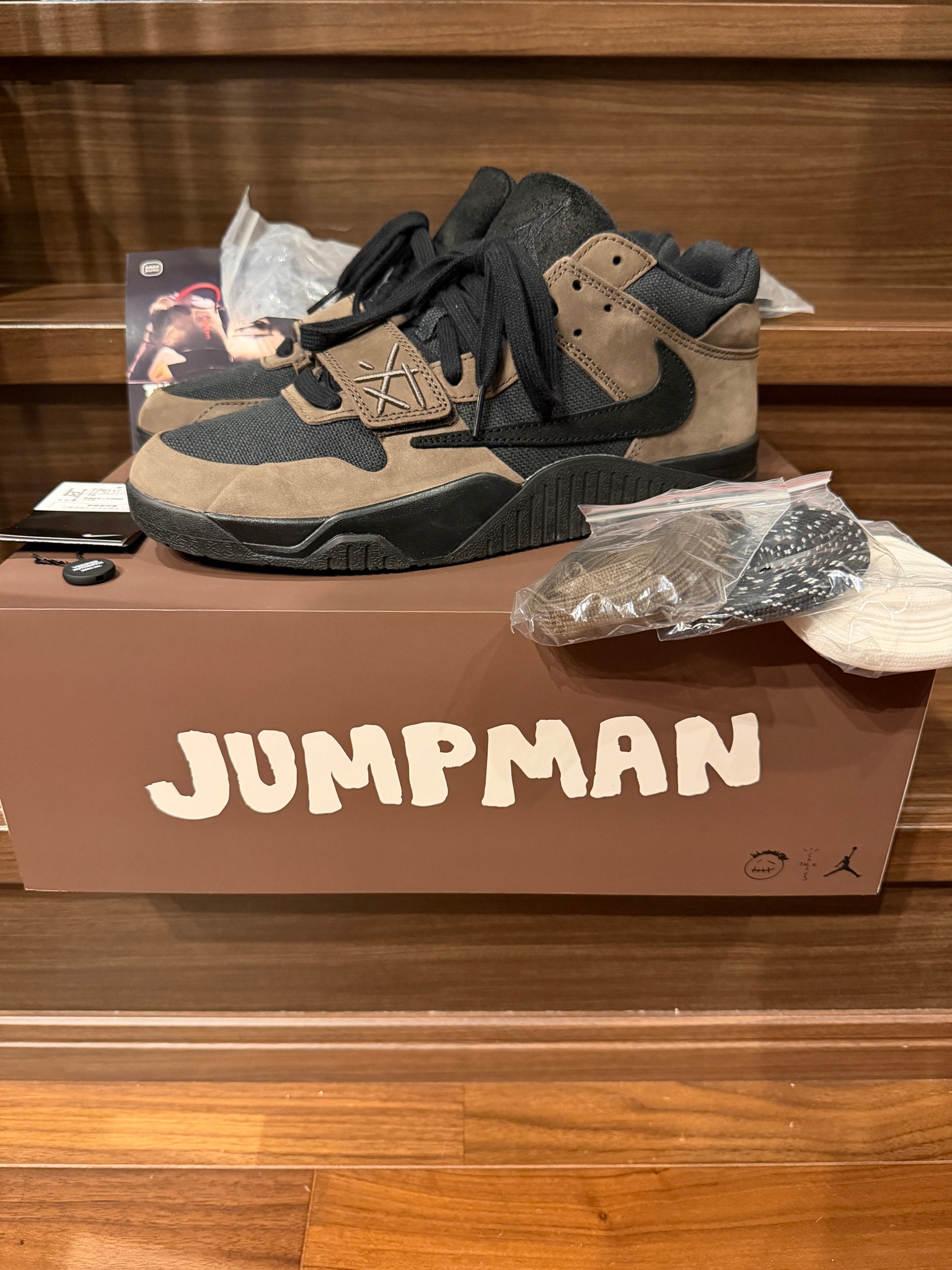 Travis Scott × Nike Jordan Jumpman Jack TR CJ1 T-Rexx "Black and Dark Mocha"