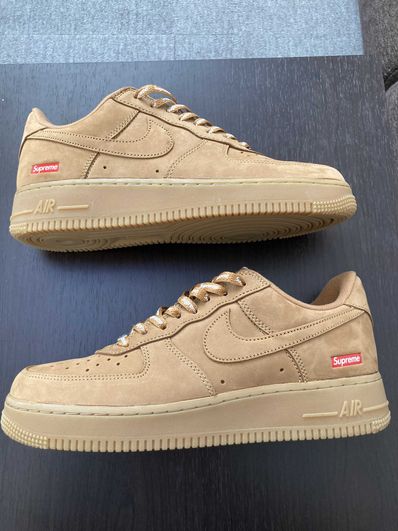 Supreme × Nike Air Force 1 Low "Flax/Wheat"