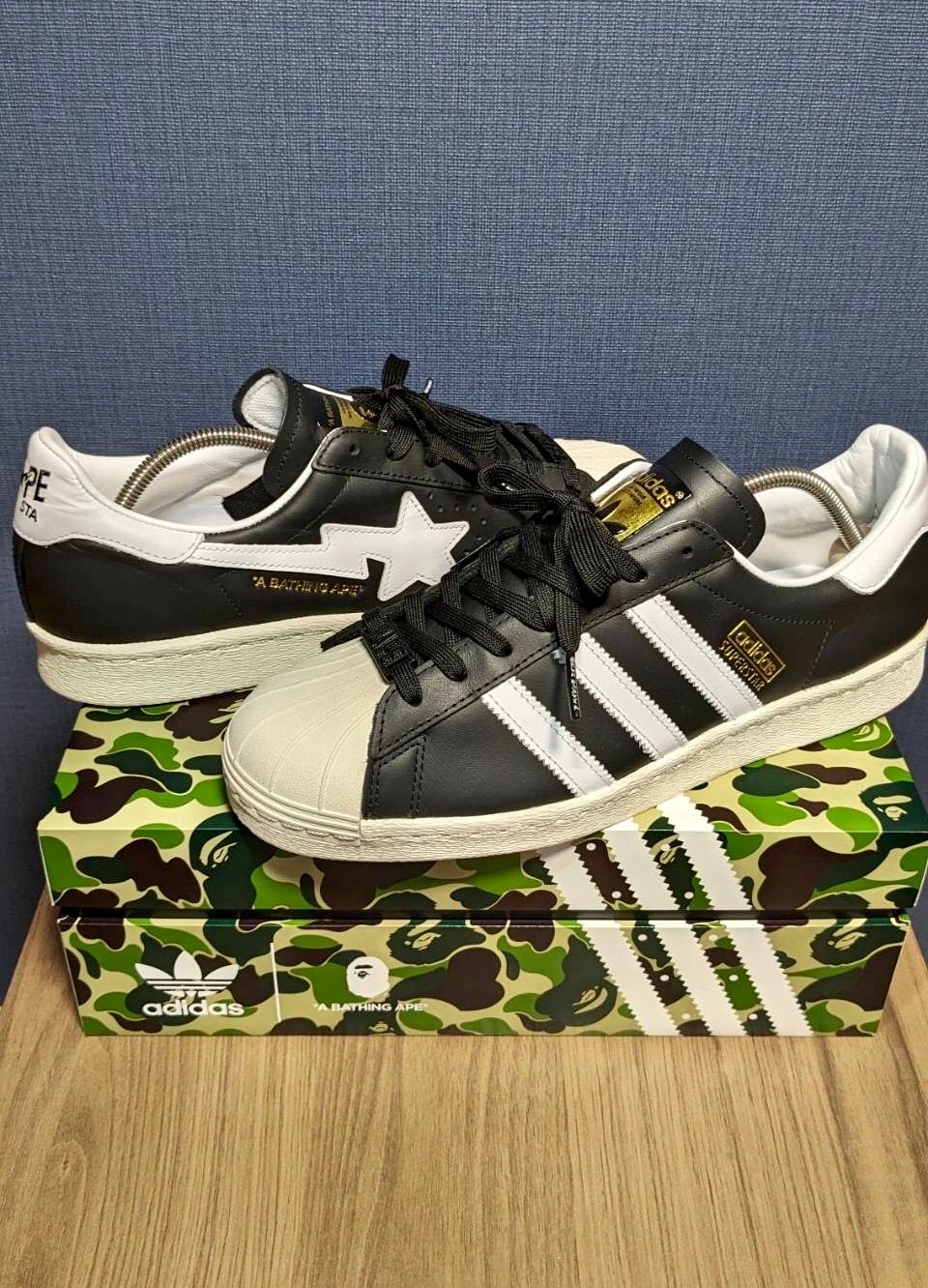 A BATHING APE × adidas Superstar "Black"