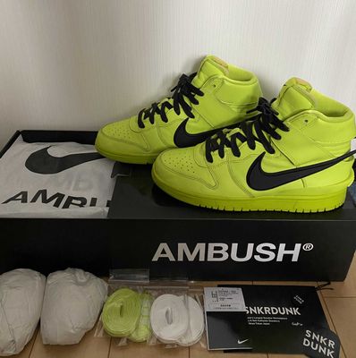 AMBUSH × NIKE DUNK HIGH "FLASH LIME"