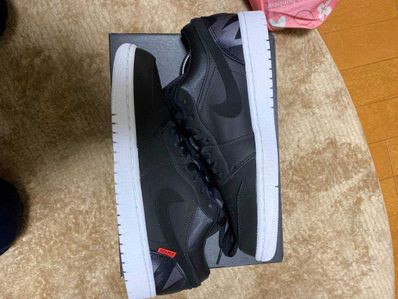 NIKE × PARIS SAINT GERMAIN AIR JORDAN 1 LOW PSG "BLACK"